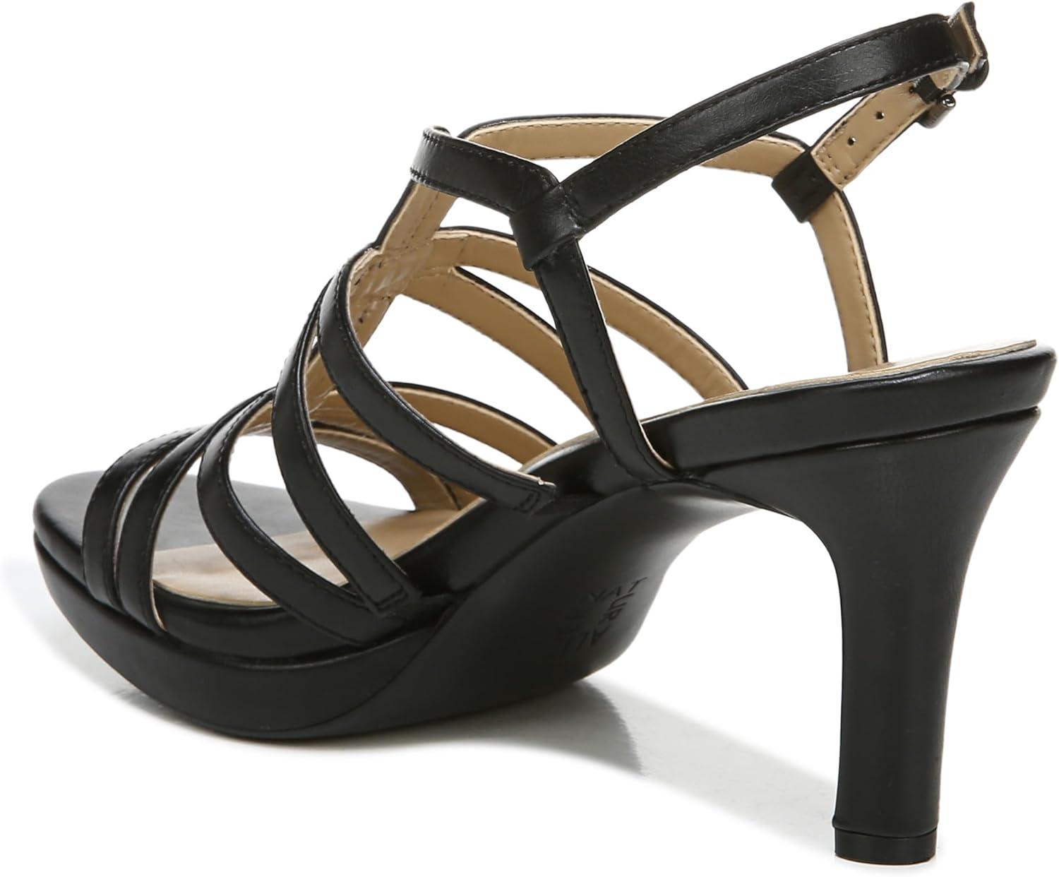 imageNaturalizer Womens Baylor Strappy High Heel SandalBlack Smooth