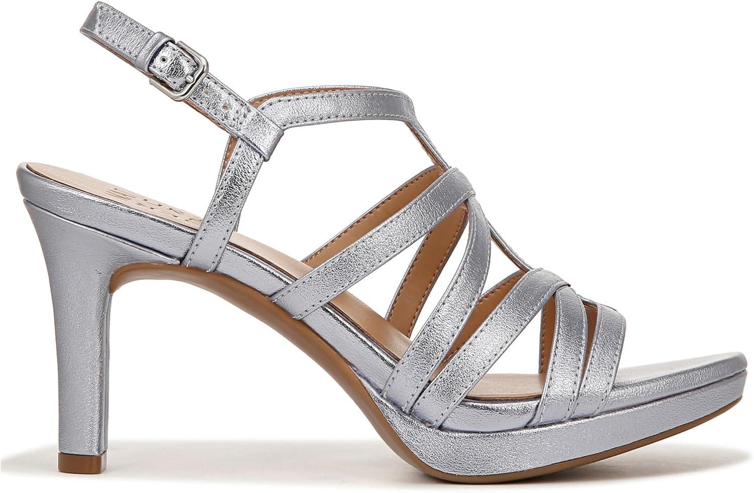 imageNaturalizer Womens Baylor Strappy High Heel SandalBlue Metallic
