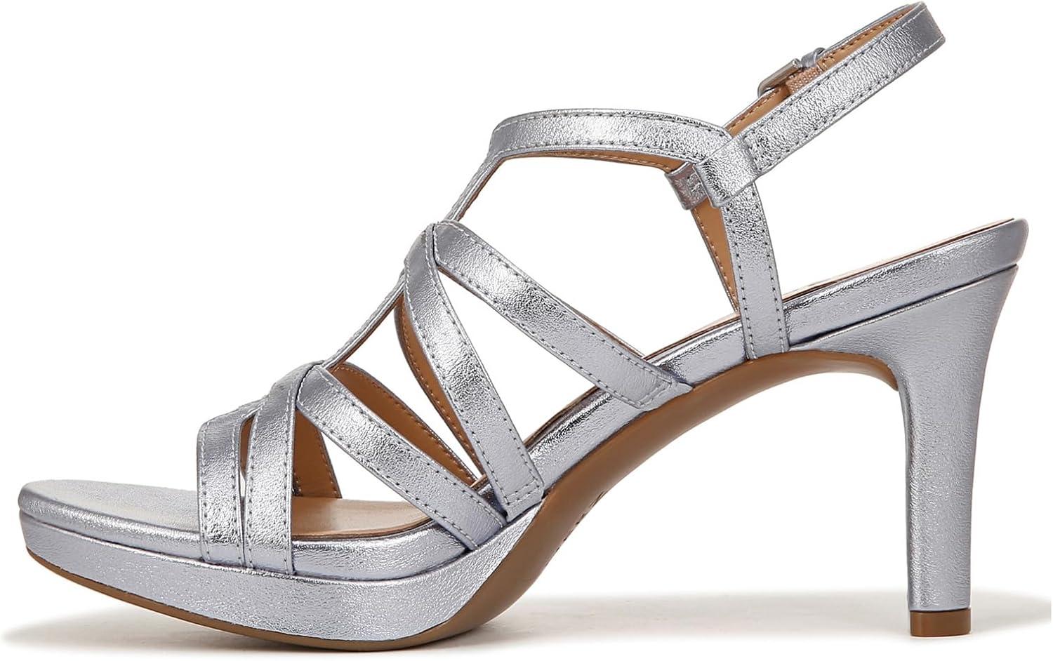 imageNaturalizer Womens Baylor Strappy High Heel SandalBlue Metallic