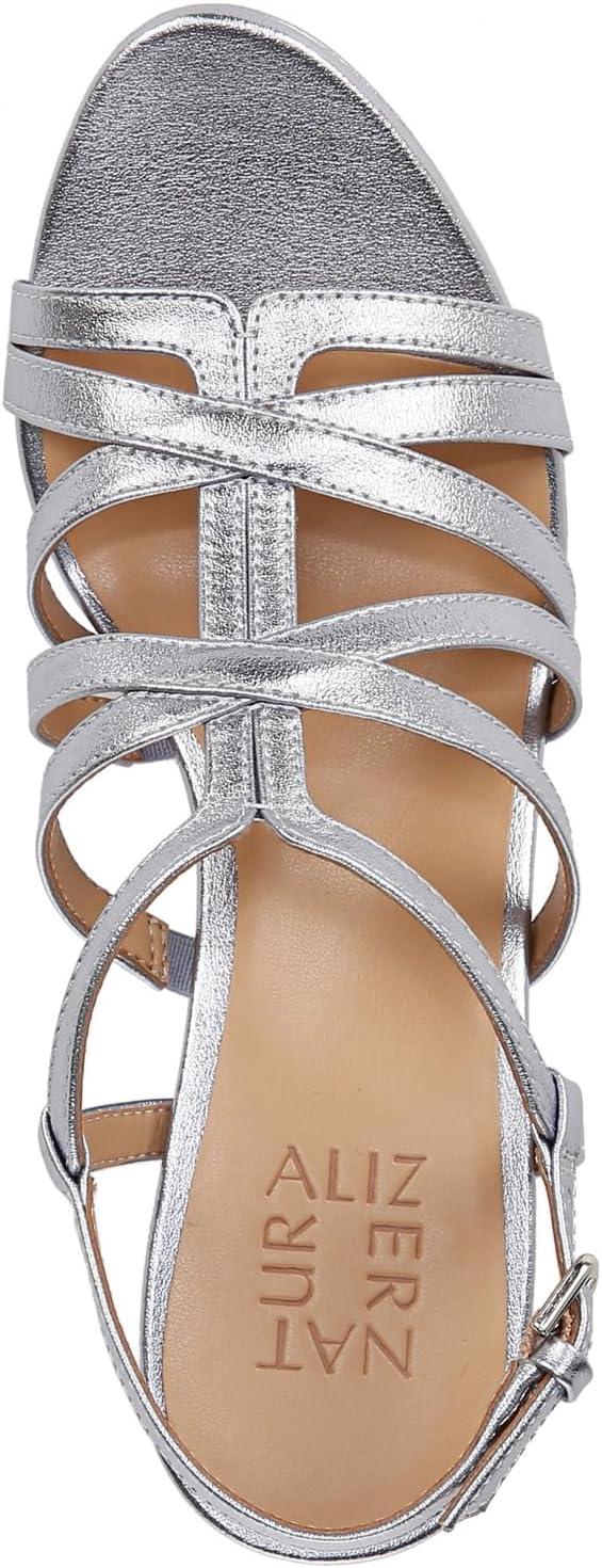 imageNaturalizer Womens Baylor Strappy High Heel SandalBlue Metallic