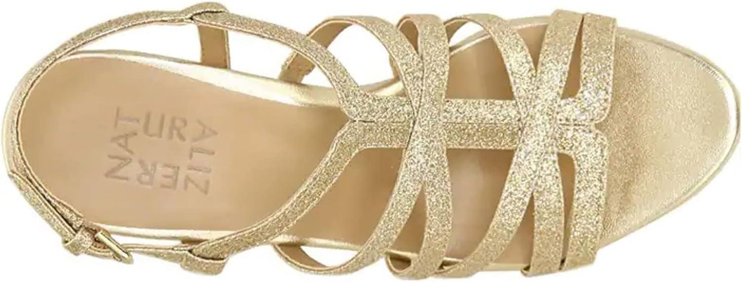 imageNaturalizer Womens Baylor Strappy High Heel SandalGold Glitter
