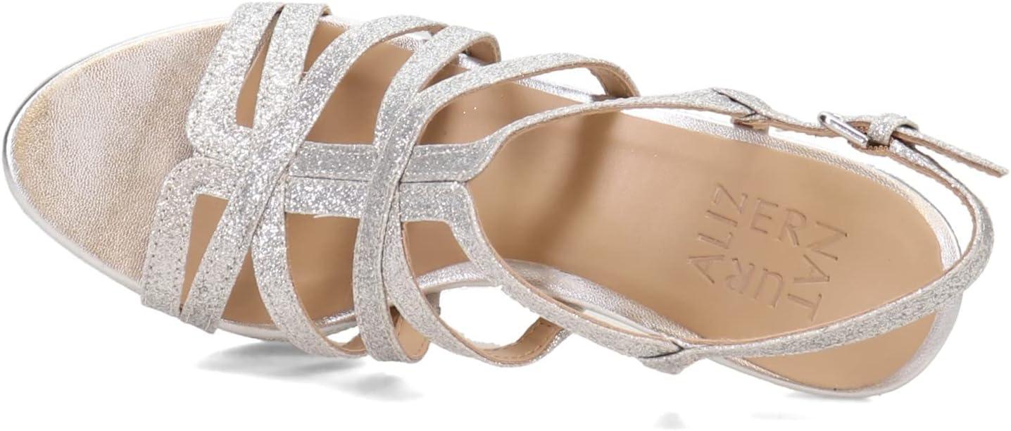 imageNaturalizer Womens Baylor Strappy High Heel SandalSilver Glitter