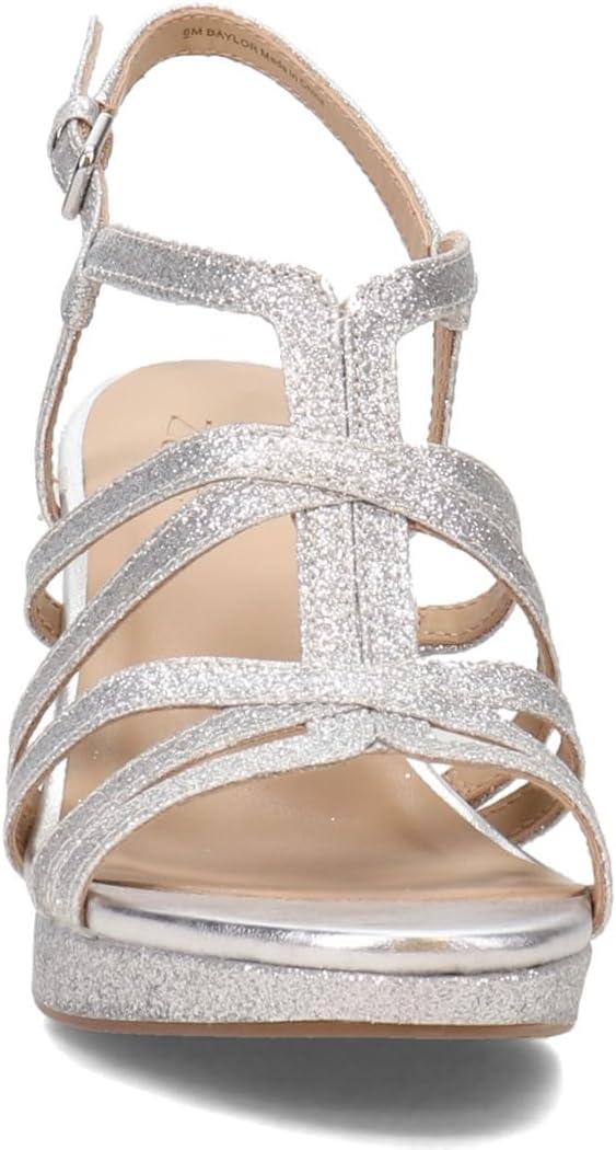 imageNaturalizer Womens Baylor Strappy High Heel SandalSilver Glitter