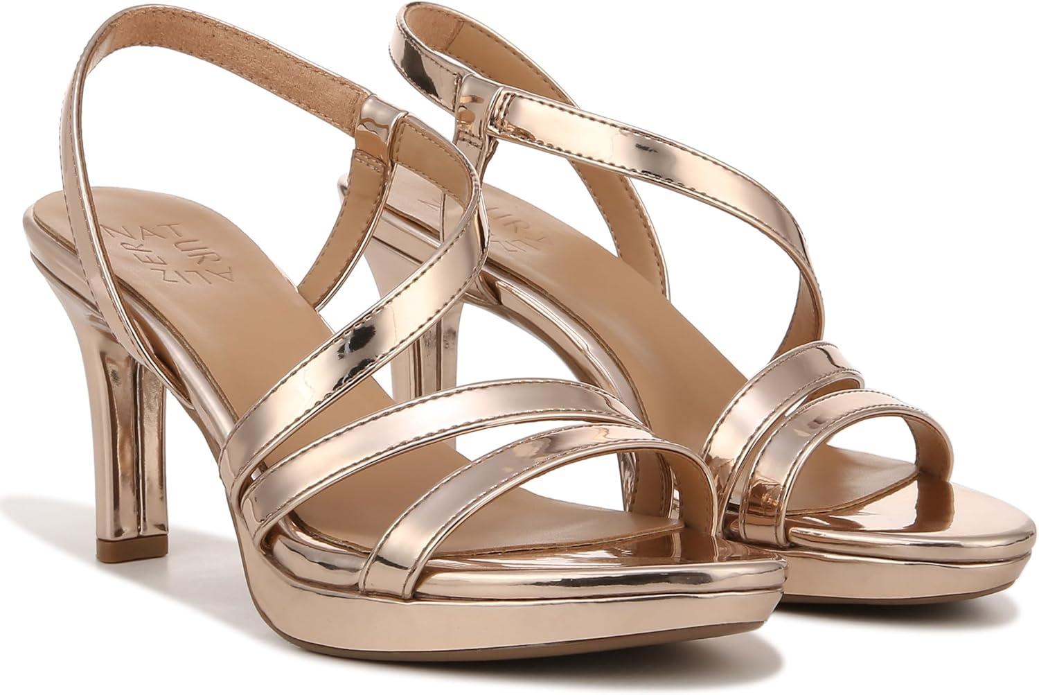 imageNaturalizer Womens Brenta Strappy Platform Dress SandalRose Gold Metallic