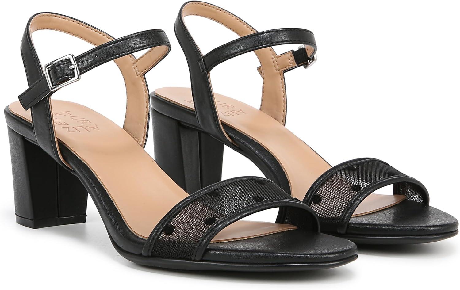 imageNaturalizer Womens Bristol Heeled SandalBlack Mesh Polka Dot