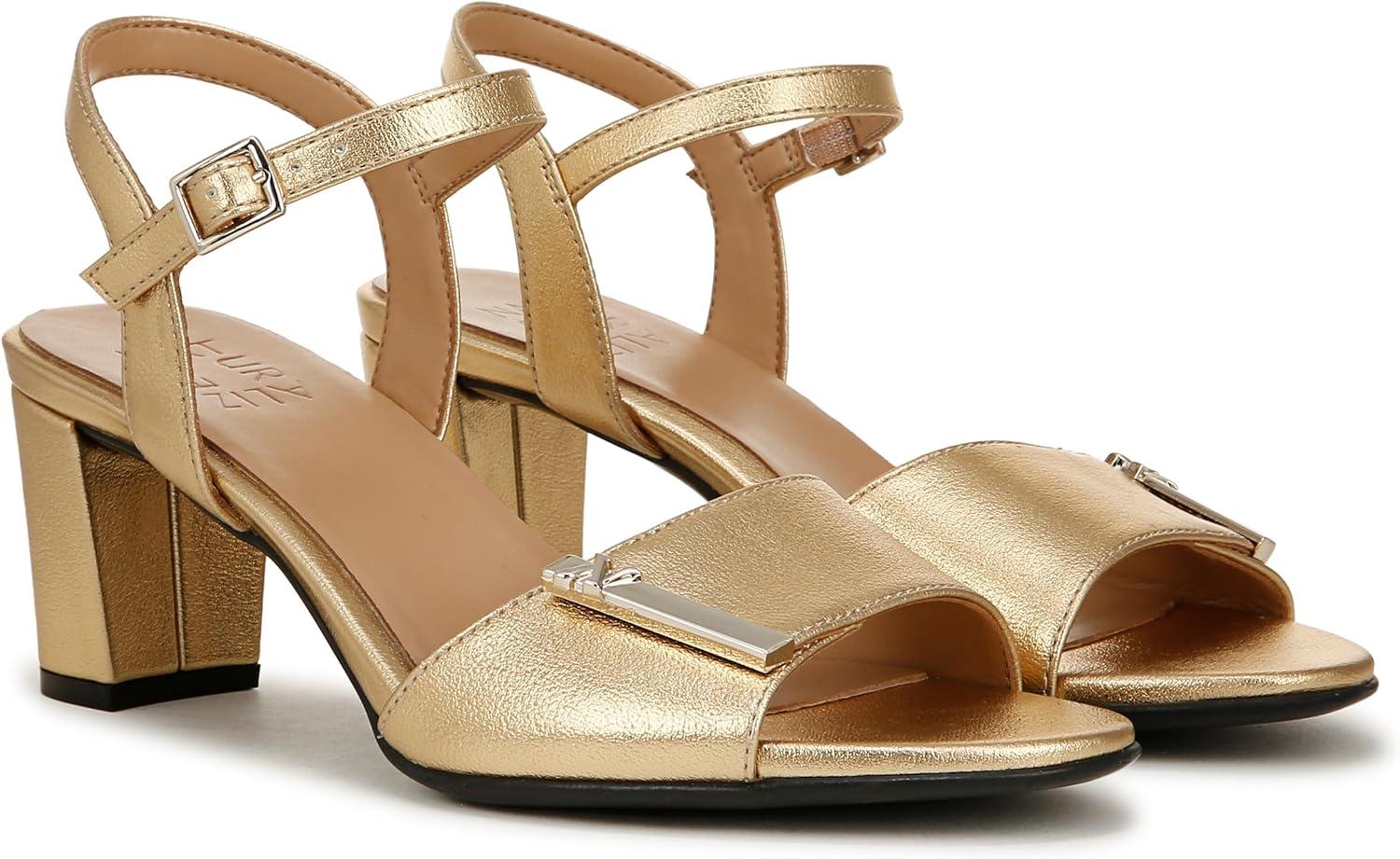 imageNaturalizer Womens Bristol Heeled SandalDark Gold With Ornament