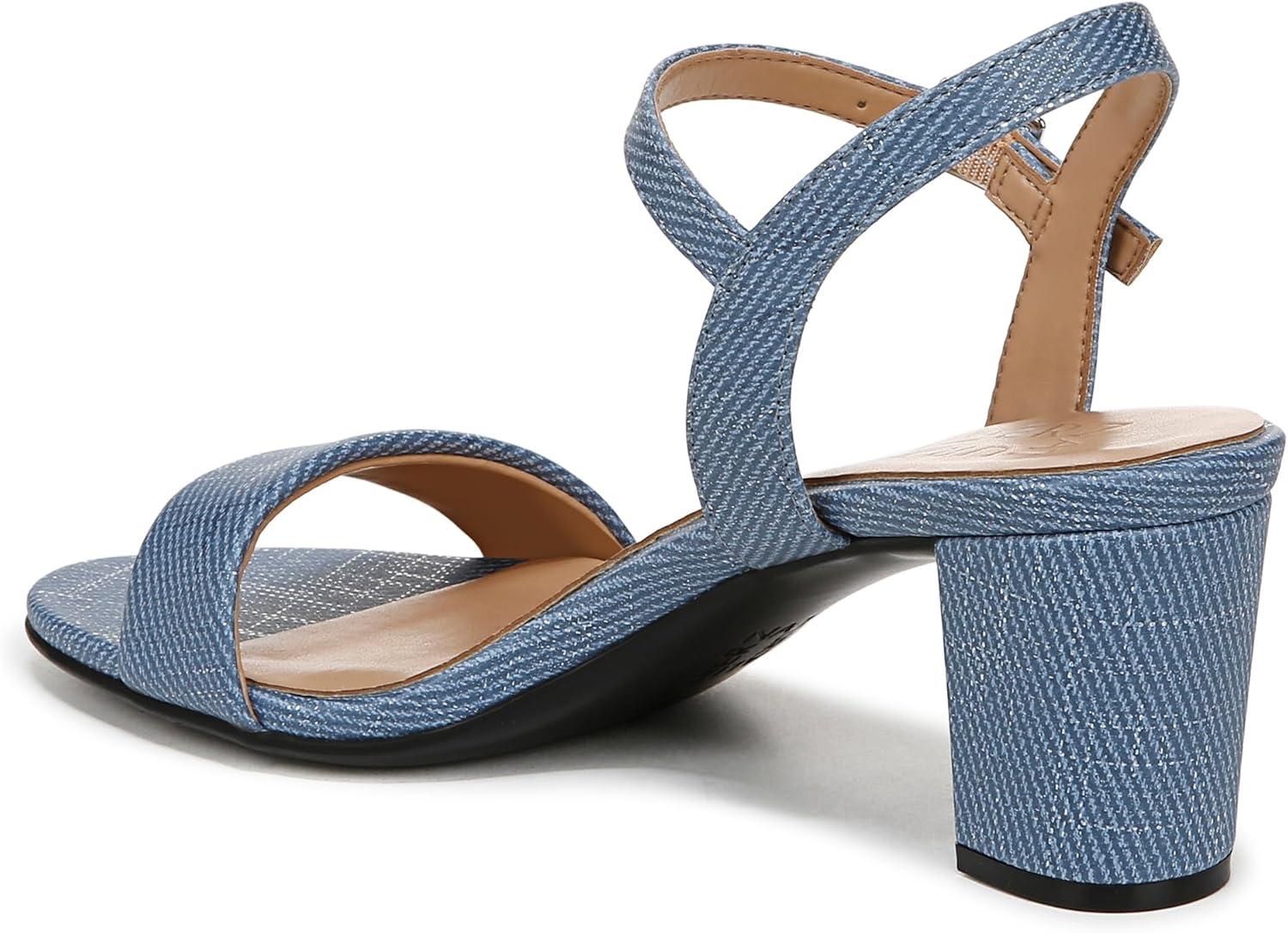 imageNaturalizer Womens Bristol Heeled SandalDenim Blue Metallic Twill