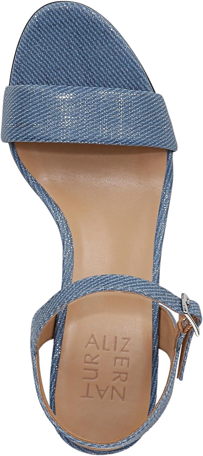 imageNaturalizer Womens Bristol Heeled SandalDenim Blue Metallic Twill
