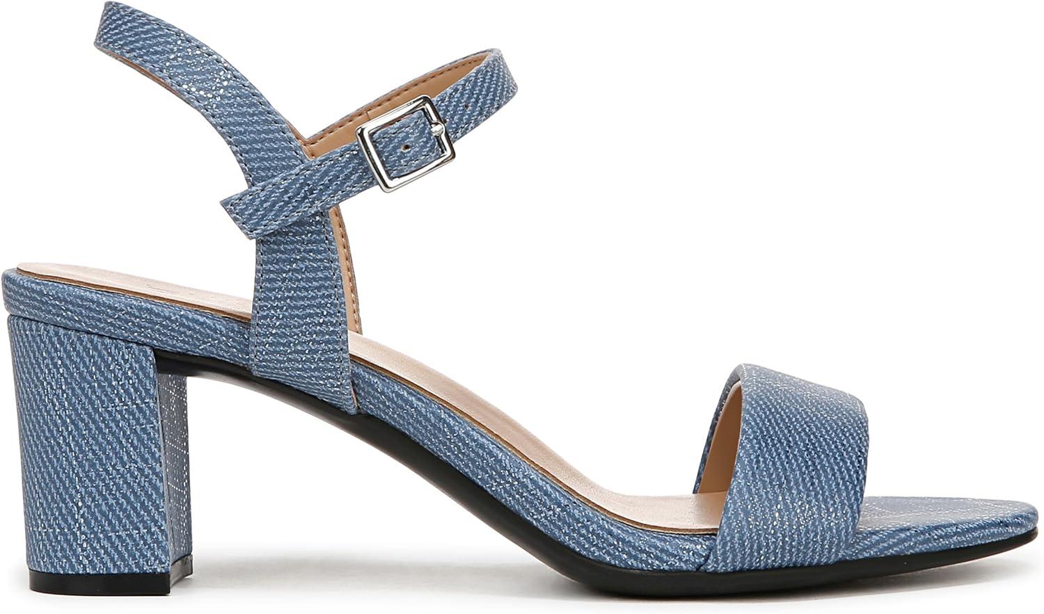 imageNaturalizer Womens Bristol Heeled SandalDenim Blue Metallic Twill