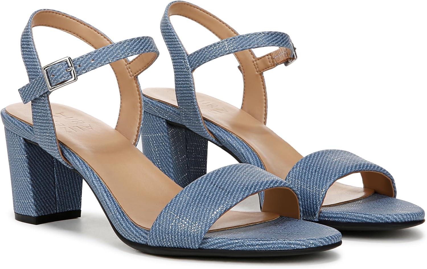 imageNaturalizer Womens Bristol Heeled SandalDenim Blue Metallic Twill