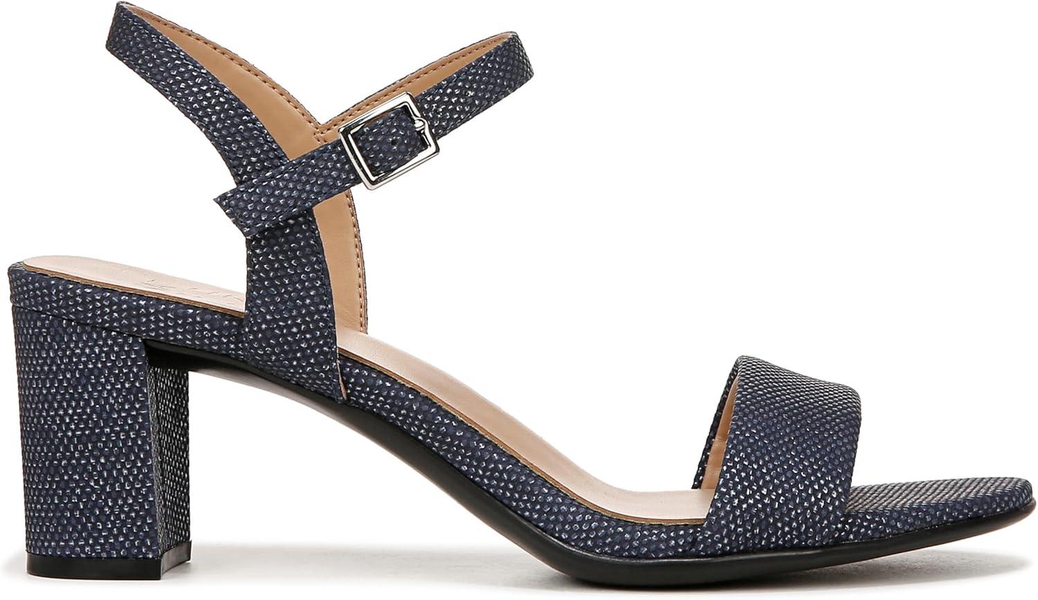 imageNaturalizer Womens Bristol Heeled SandalNavy Blue Textured Metallic