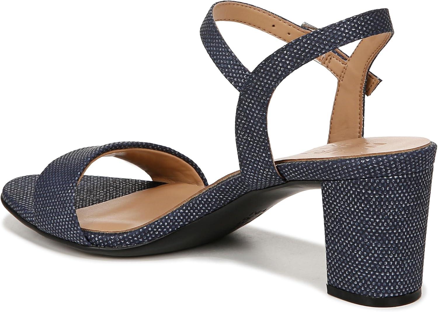 imageNaturalizer Womens Bristol Heeled SandalNavy Blue Textured Metallic