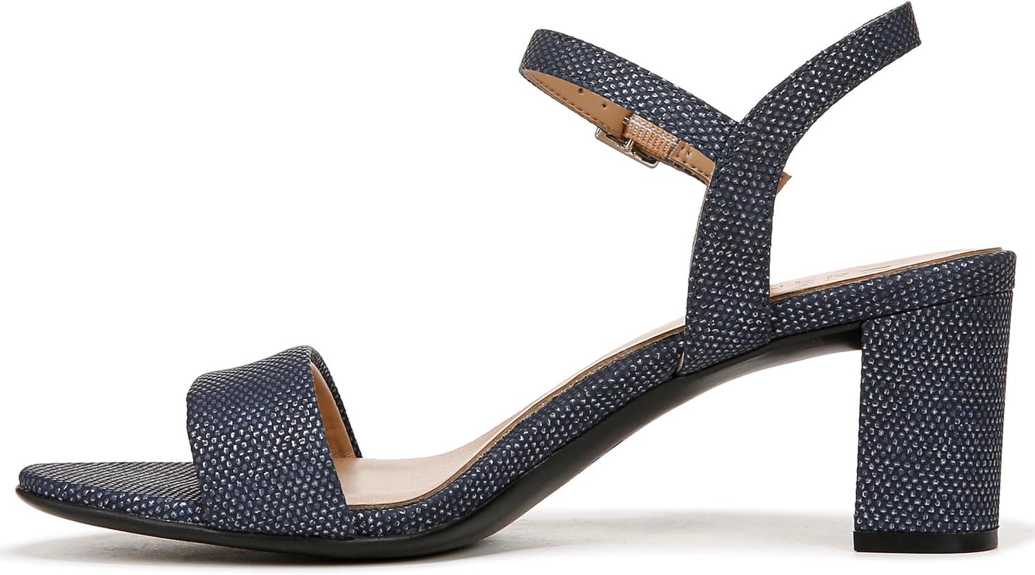 imageNaturalizer Womens Bristol Heeled SandalNavy Blue Textured Metallic