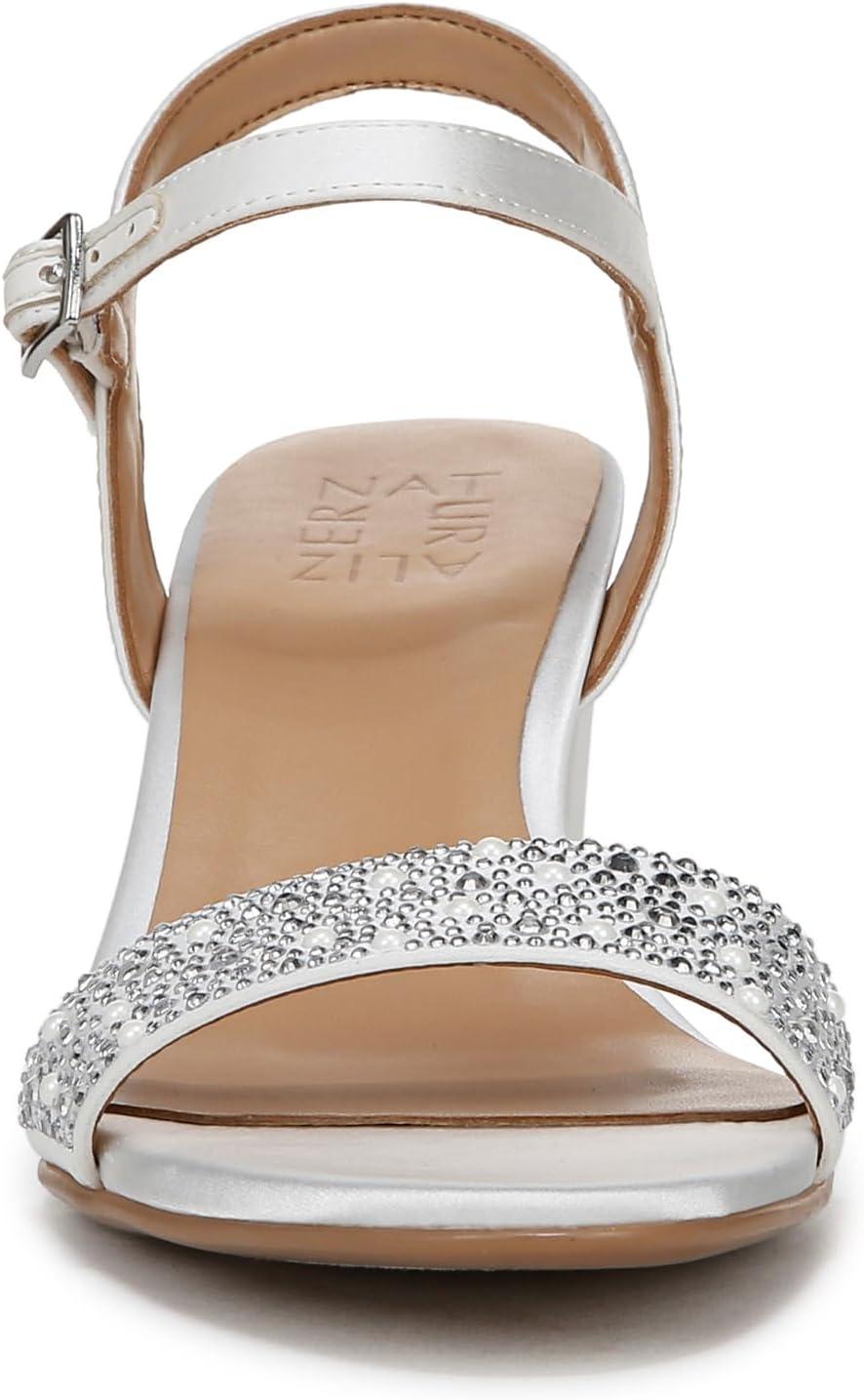 imageNaturalizer Womens Bristol Heeled SandalPearl White SatinPearls