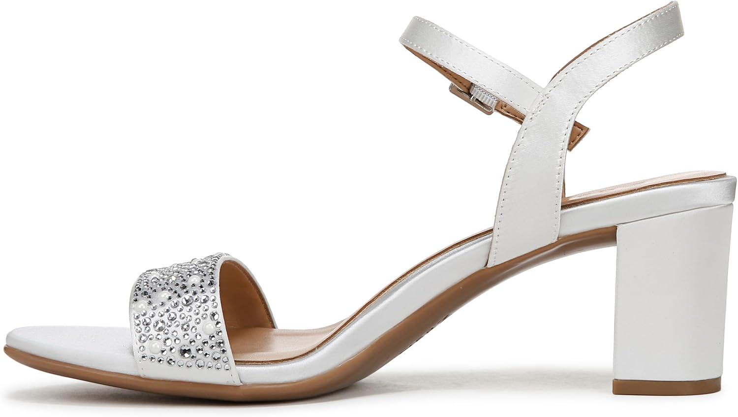 imageNaturalizer Womens Bristol Heeled SandalPearl White SatinPearls