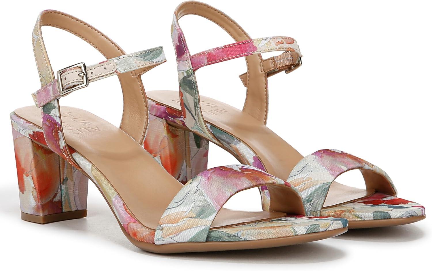 imageNaturalizer Womens Bristol Heeled SandalSunlight Yellow Floral Fabric