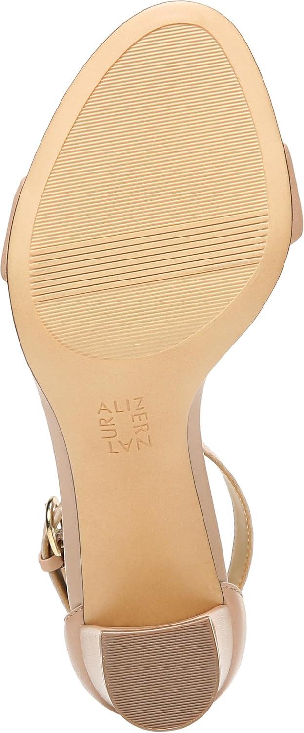 imageNaturalizer Womens Vera Ankle Strap Block Heel Dress SandalBarely Nude