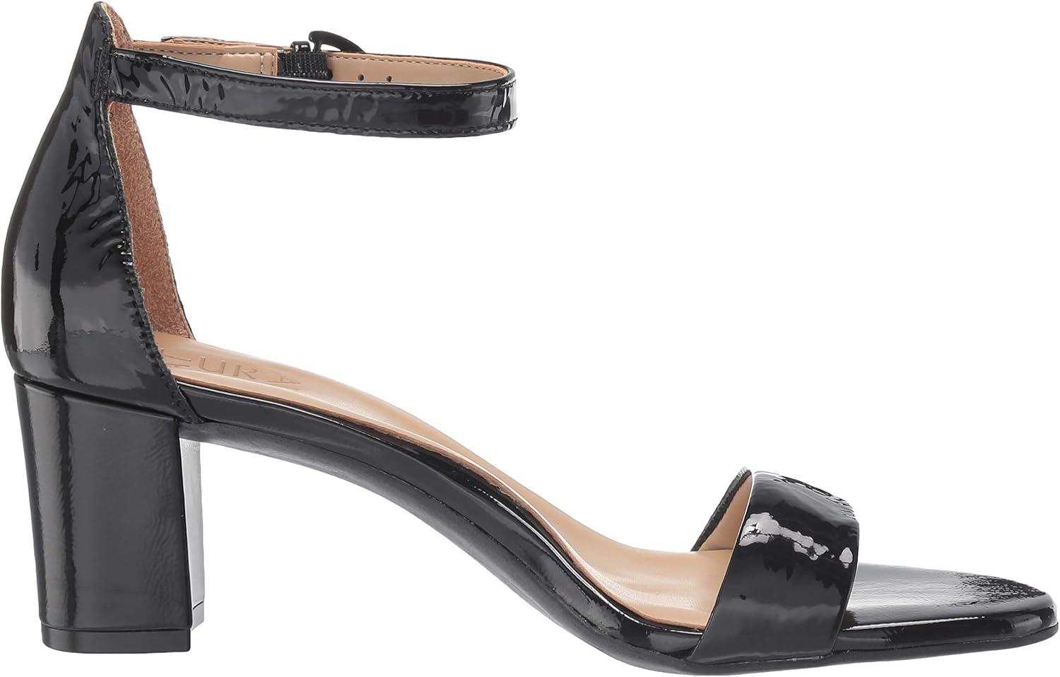 imageNaturalizer Womens Vera Ankle Strap Block Heel Dress SandalBlack