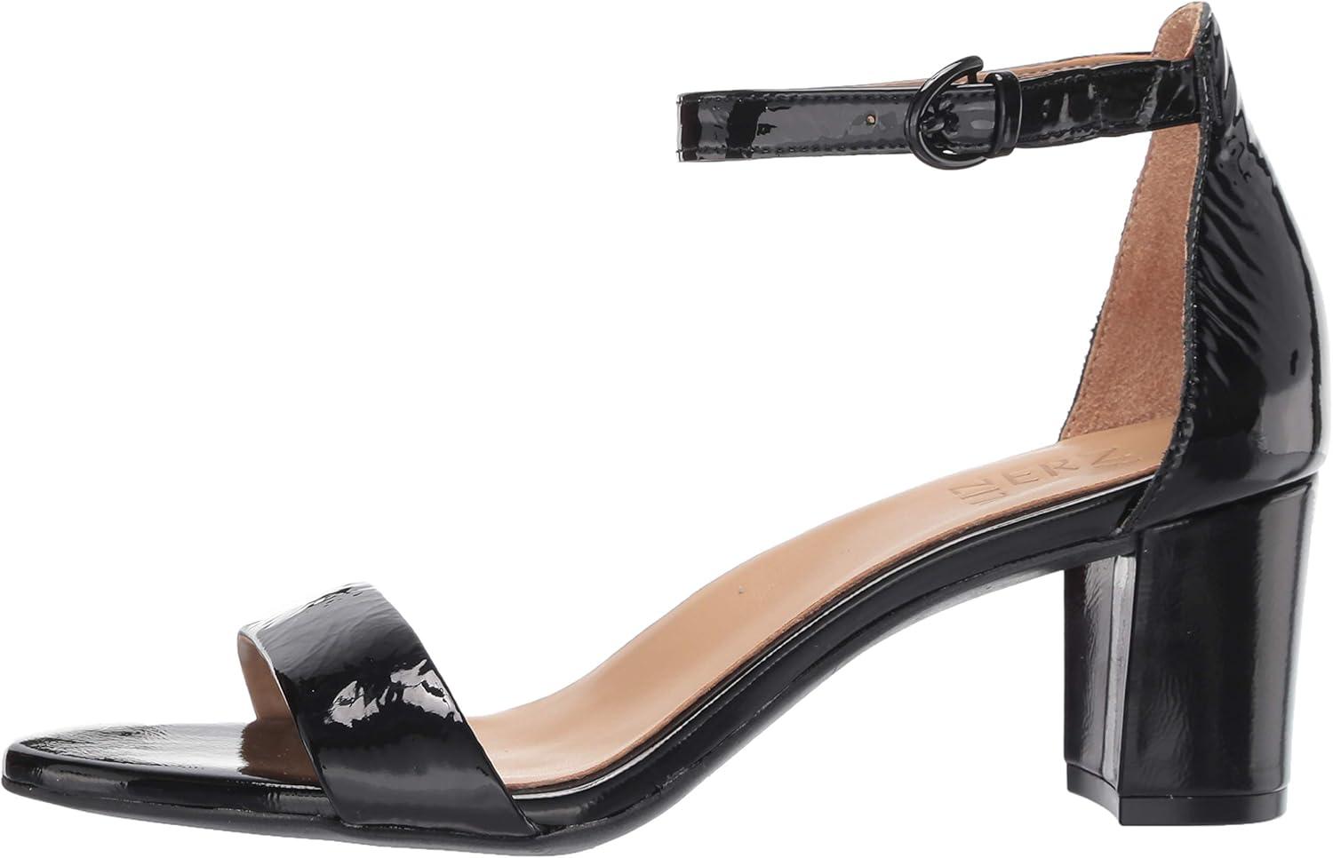 imageNaturalizer Womens Vera Ankle Strap Block Heel Dress SandalBlack