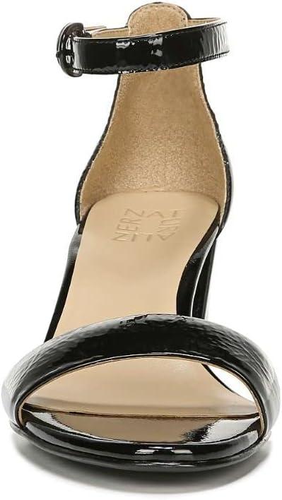 imageNaturalizer Womens Vera Ankle Strap Block Heel Dress SandalBlack Patent