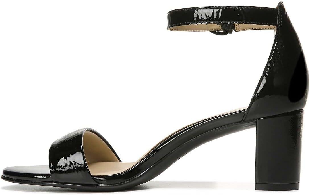 imageNaturalizer Womens Vera Ankle Strap Block Heel Dress SandalBlack Patent