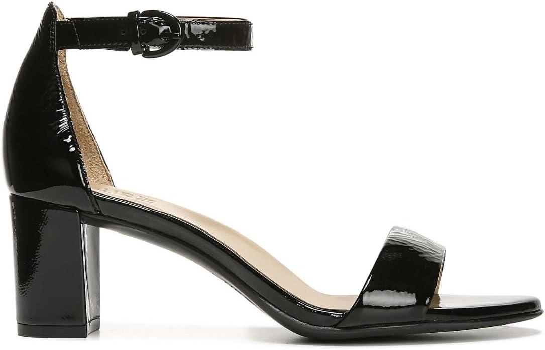 imageNaturalizer Womens Vera Ankle Strap Block Heel Dress SandalBlack Patent