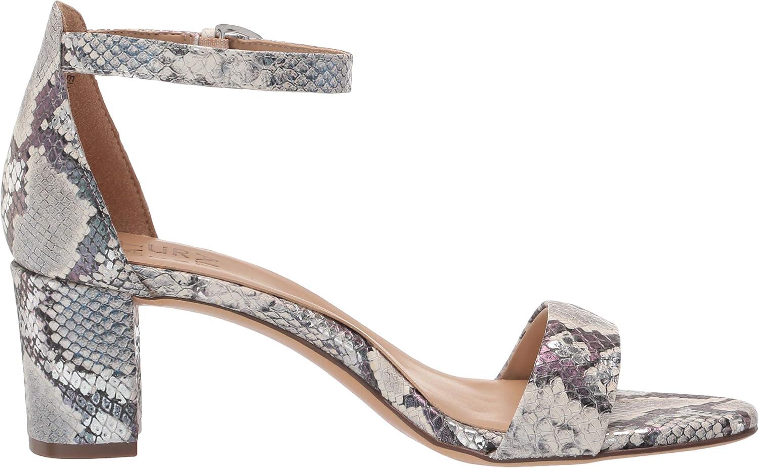 imageNaturalizer Womens Vera Ankle Strap Block Heel Dress SandalBlue Snake