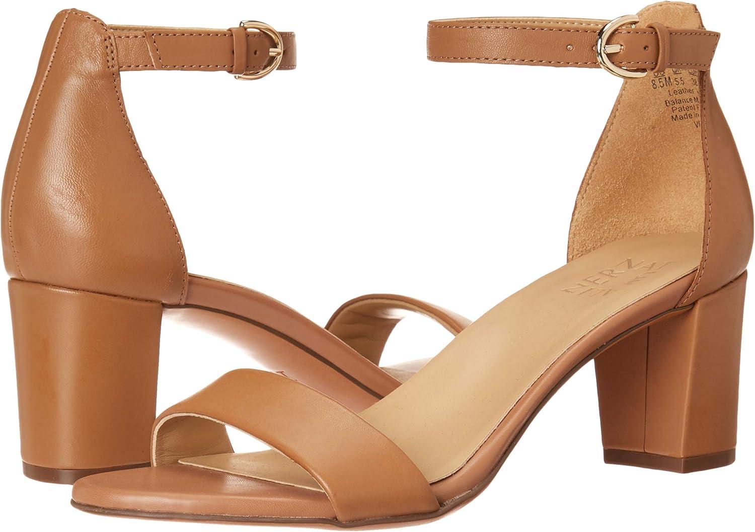 imageNaturalizer Womens Vera Ankle Strap Block Heel Dress SandalCaf