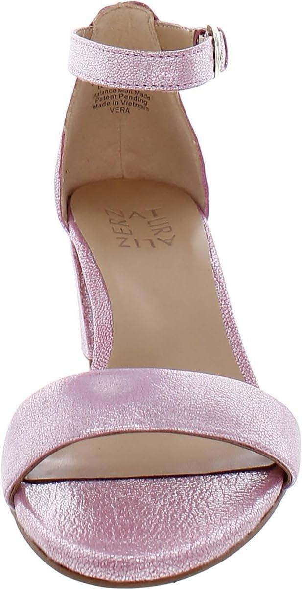 imageNaturalizer Womens Vera Ankle Strap Block Heel Dress SandalCandy Pink Leather