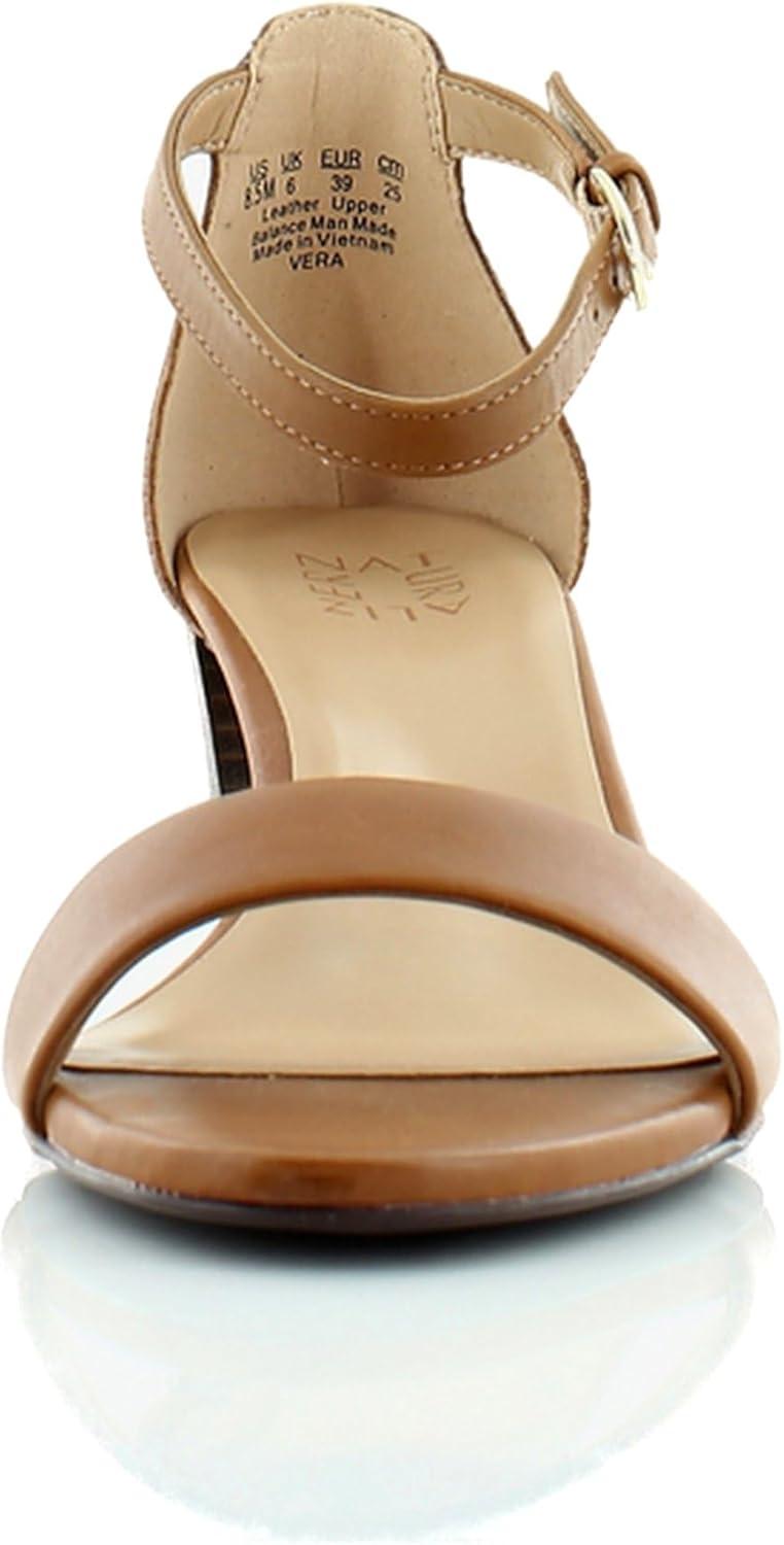 imageNaturalizer Womens Vera Ankle Strap Block Heel Dress SandalCider Spice Brown