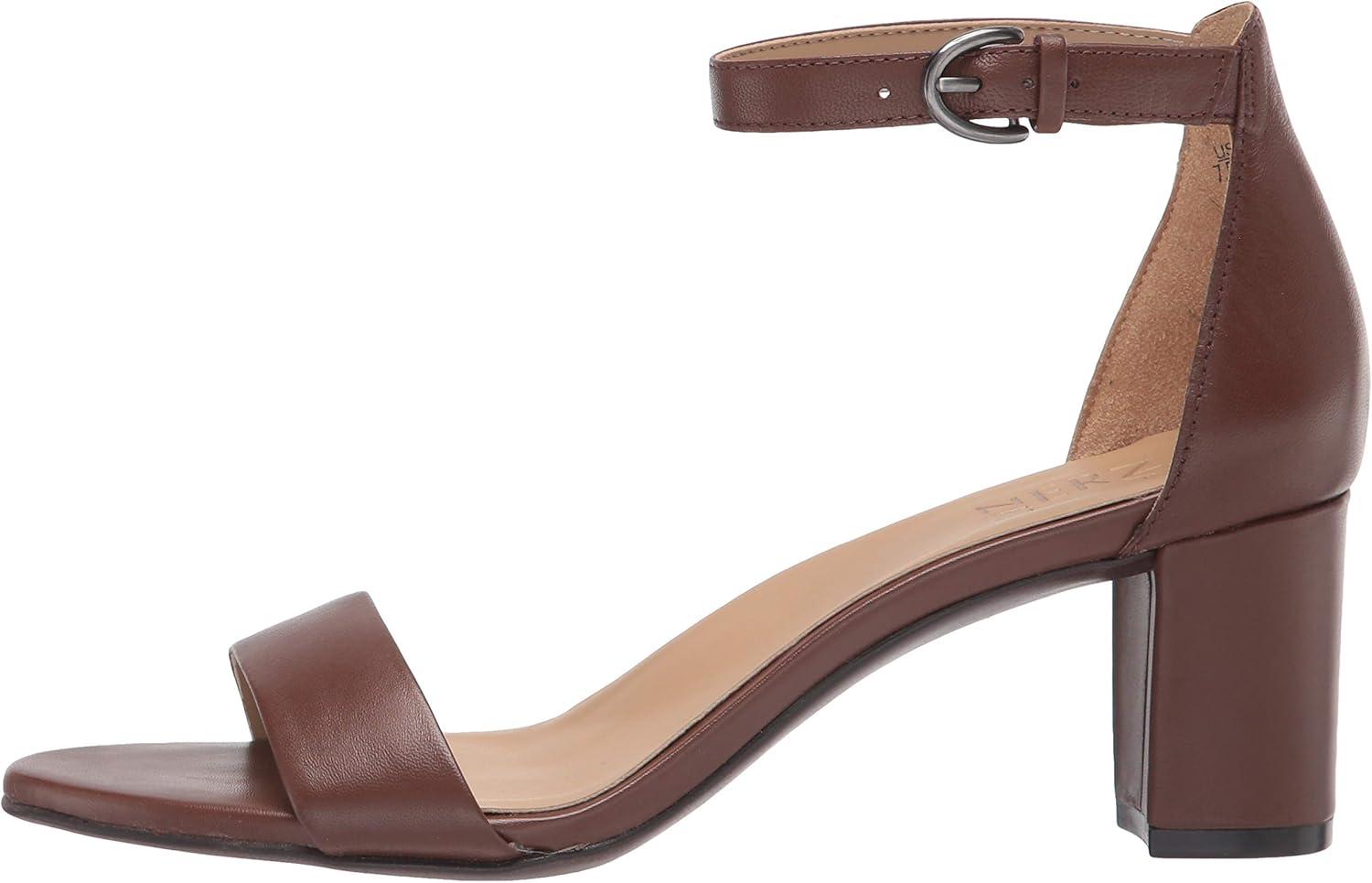 imageNaturalizer Womens Vera Ankle Strap Block Heel Dress SandalCocoa