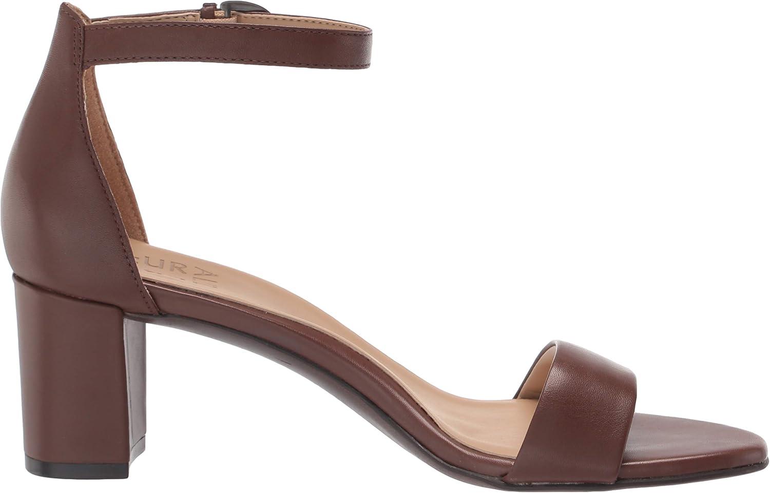 imageNaturalizer Womens Vera Ankle Strap Block Heel Dress SandalCocoa
