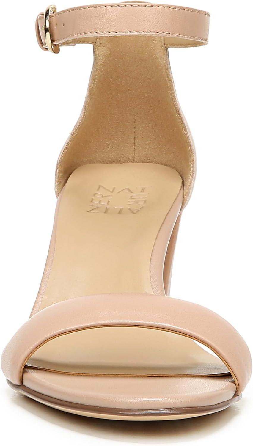 imageNaturalizer Womens Vera Ankle Strap Block Heel Dress SandalCrme Brulee
