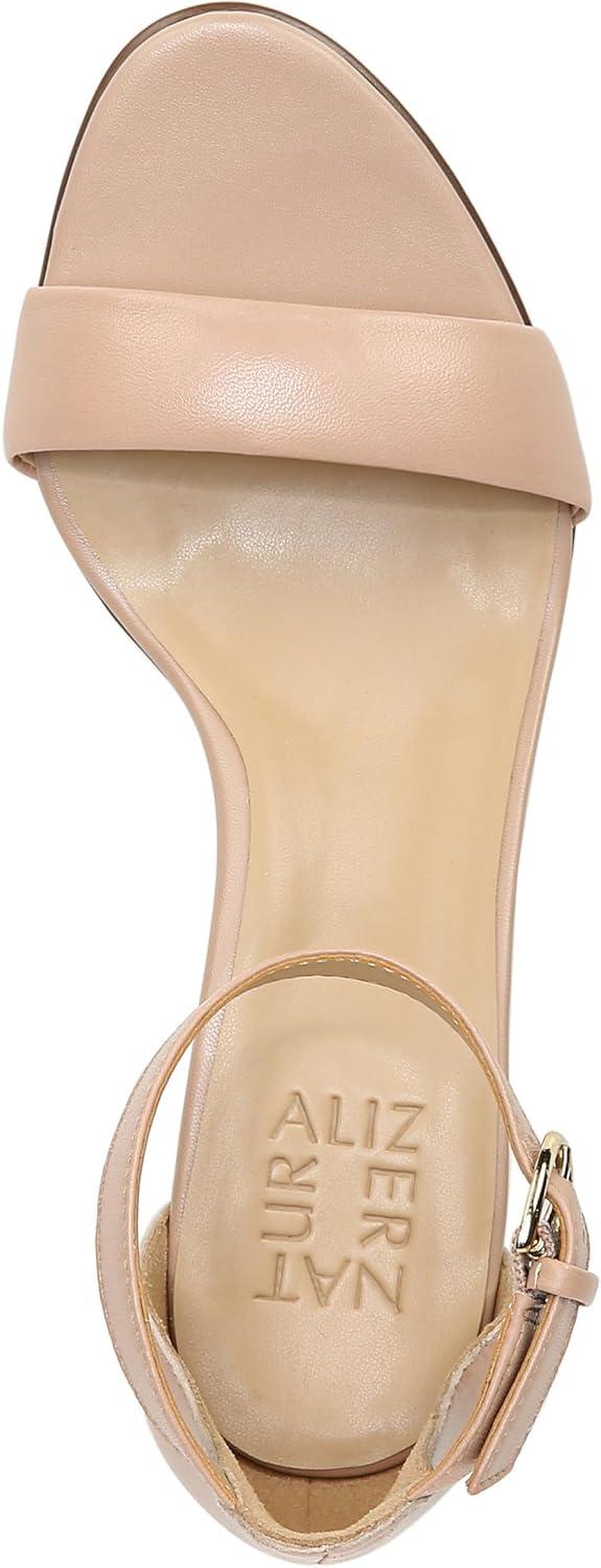imageNaturalizer Womens Vera Ankle Strap Block Heel Dress SandalCrme Brulee
