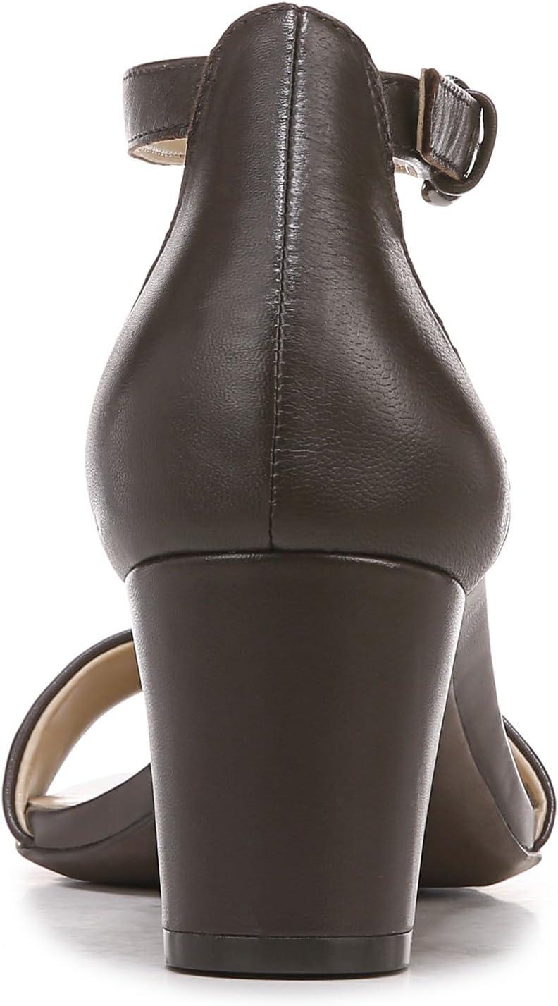 imageNaturalizer Womens Vera Ankle Strap Block Heel Dress SandalEspresso
