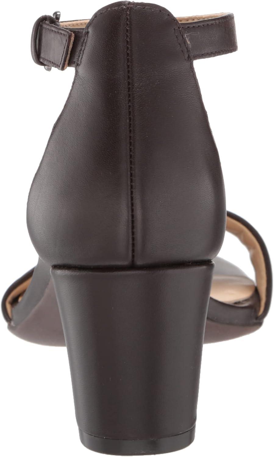 imageNaturalizer Womens Vera Ankle Strap Block Heel Dress SandalForest Brown
