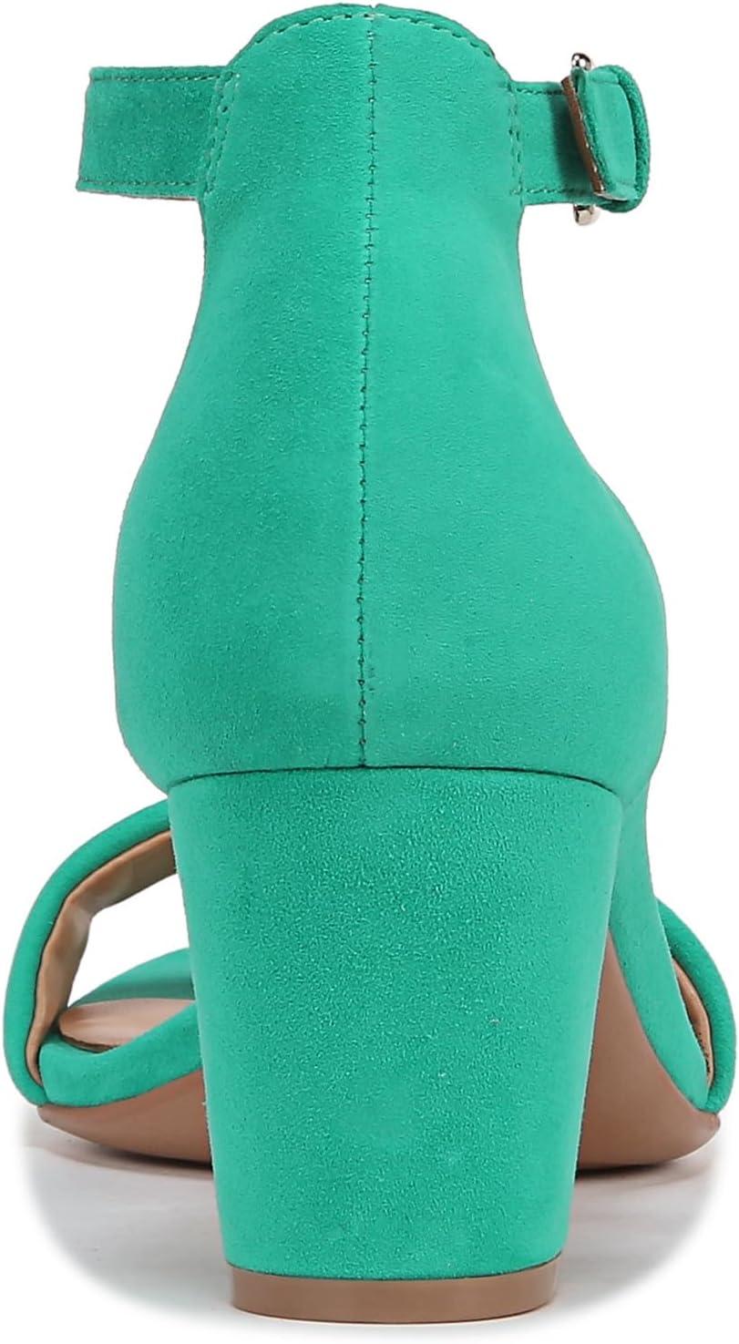 imageNaturalizer Womens Vera Ankle Strap Block Heel Dress SandalJade Green Suede
