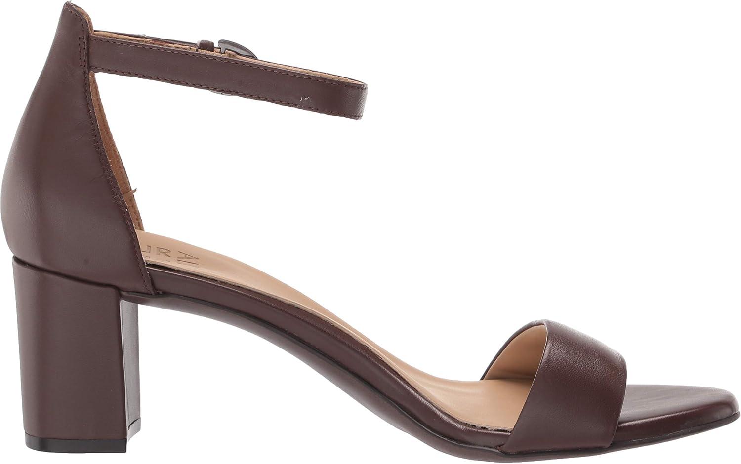 imageNaturalizer Womens Vera Ankle Strap Block Heel Dress SandalMocha