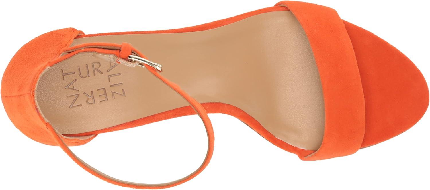 imageNaturalizer Womens Vera Ankle Strap Block Heel Dress SandalOrange Pop Suede