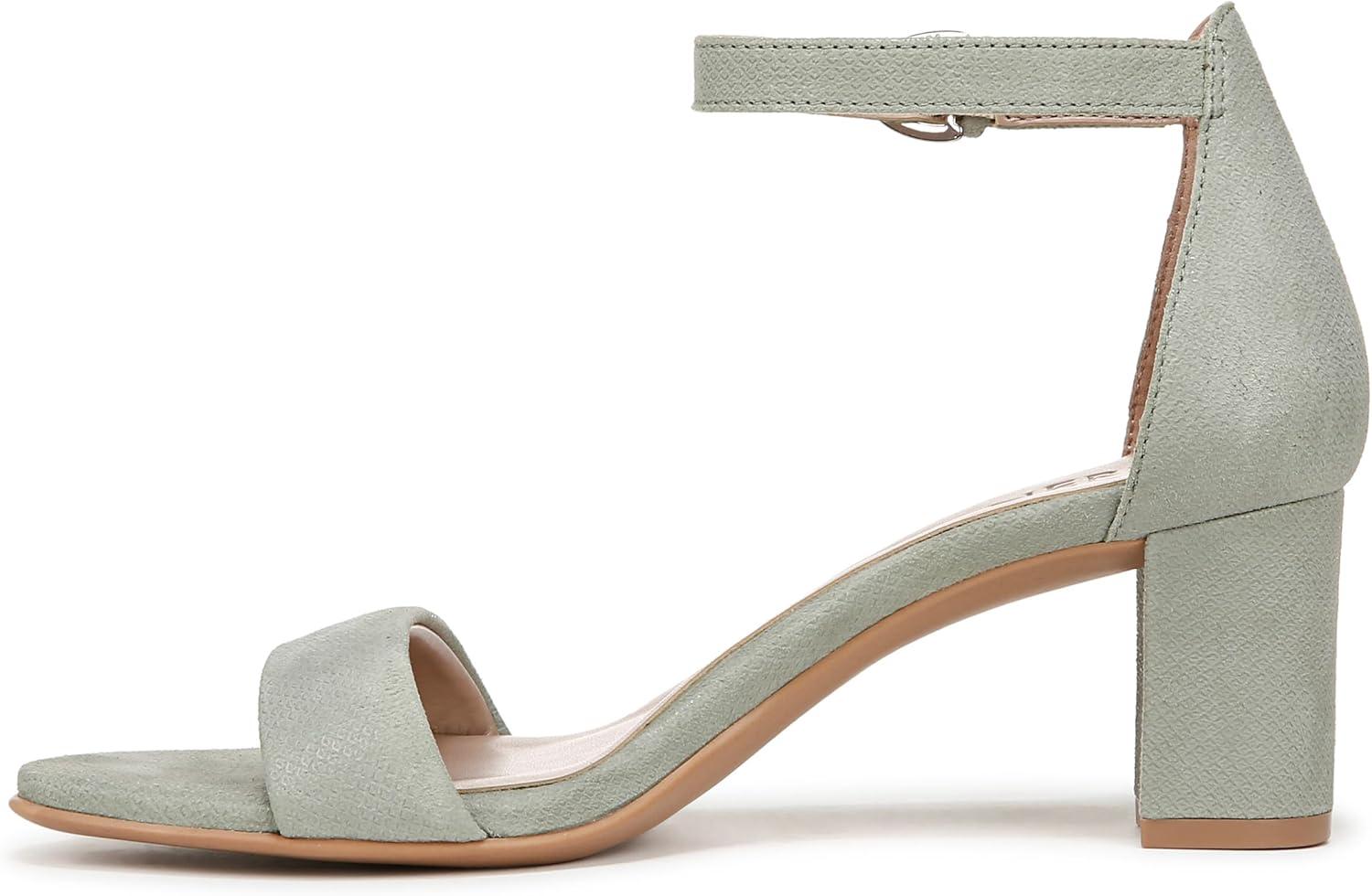 imageNaturalizer Womens Vera Ankle Strap Block Heel Dress SandalPistachio Green Suede