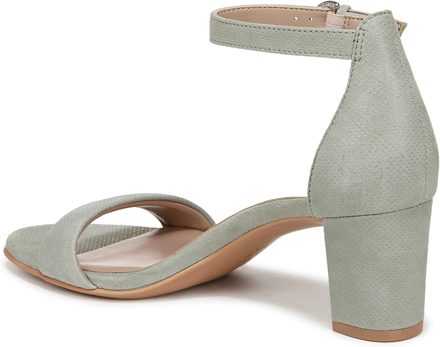 imageNaturalizer Womens Vera Ankle Strap Block Heel Dress SandalPistachio Green Suede