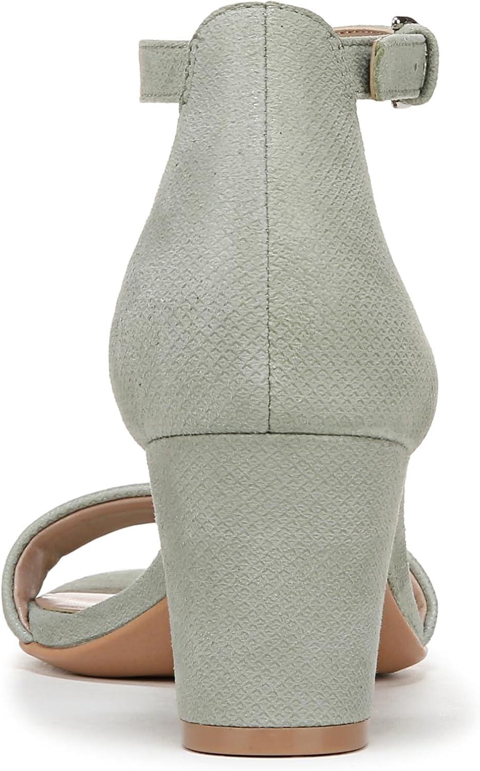 imageNaturalizer Womens Vera Ankle Strap Block Heel Dress SandalPistachio Green Suede