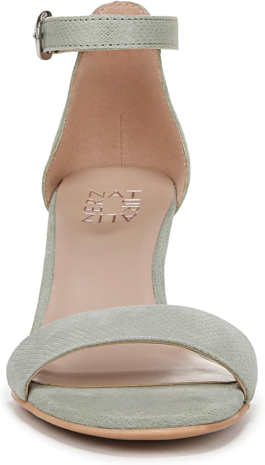imageNaturalizer Womens Vera Ankle Strap Block Heel Dress SandalPistachio Green Suede