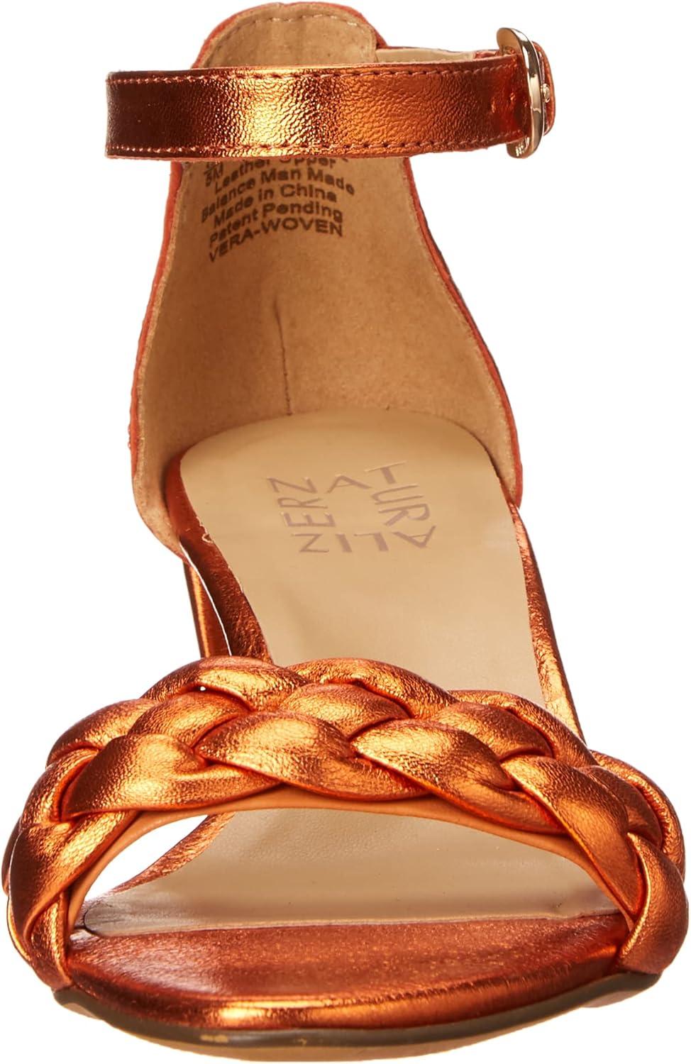 imageNaturalizer Womens Vera Ankle Strap Block Heel Dress SandalPottery Woven Multi