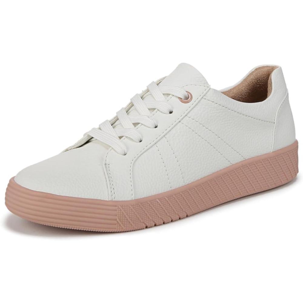 imageNaturalizer Soul Womens Neela LaceUp SneakerWhiteBlush Pink