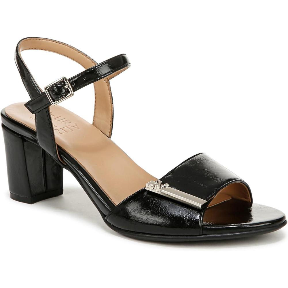 imageNaturalizer Womens Bristol Heeled SandalBlack With Ornament