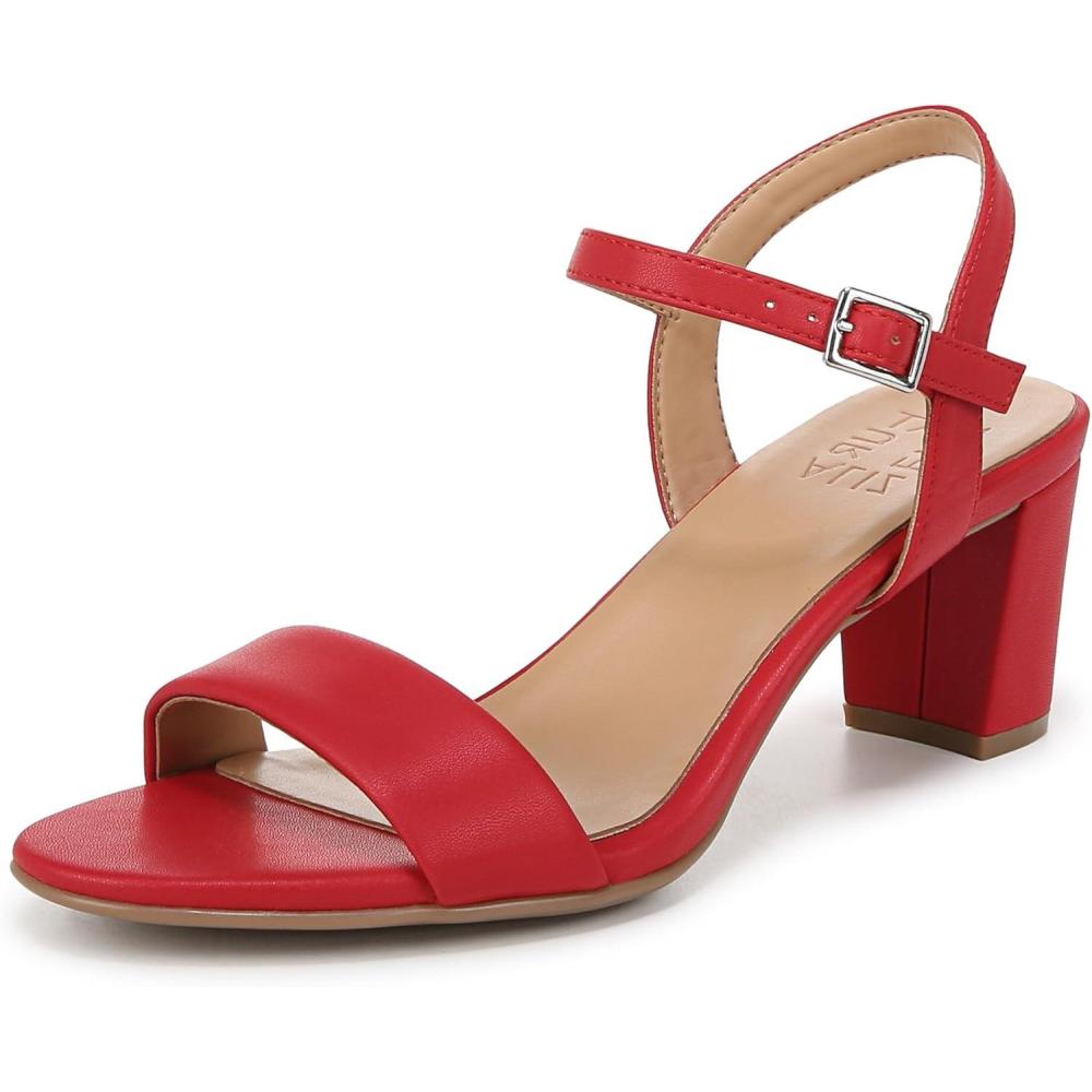 imageNaturalizer Womens Bristol Heeled SandalCrimson Red Smooth