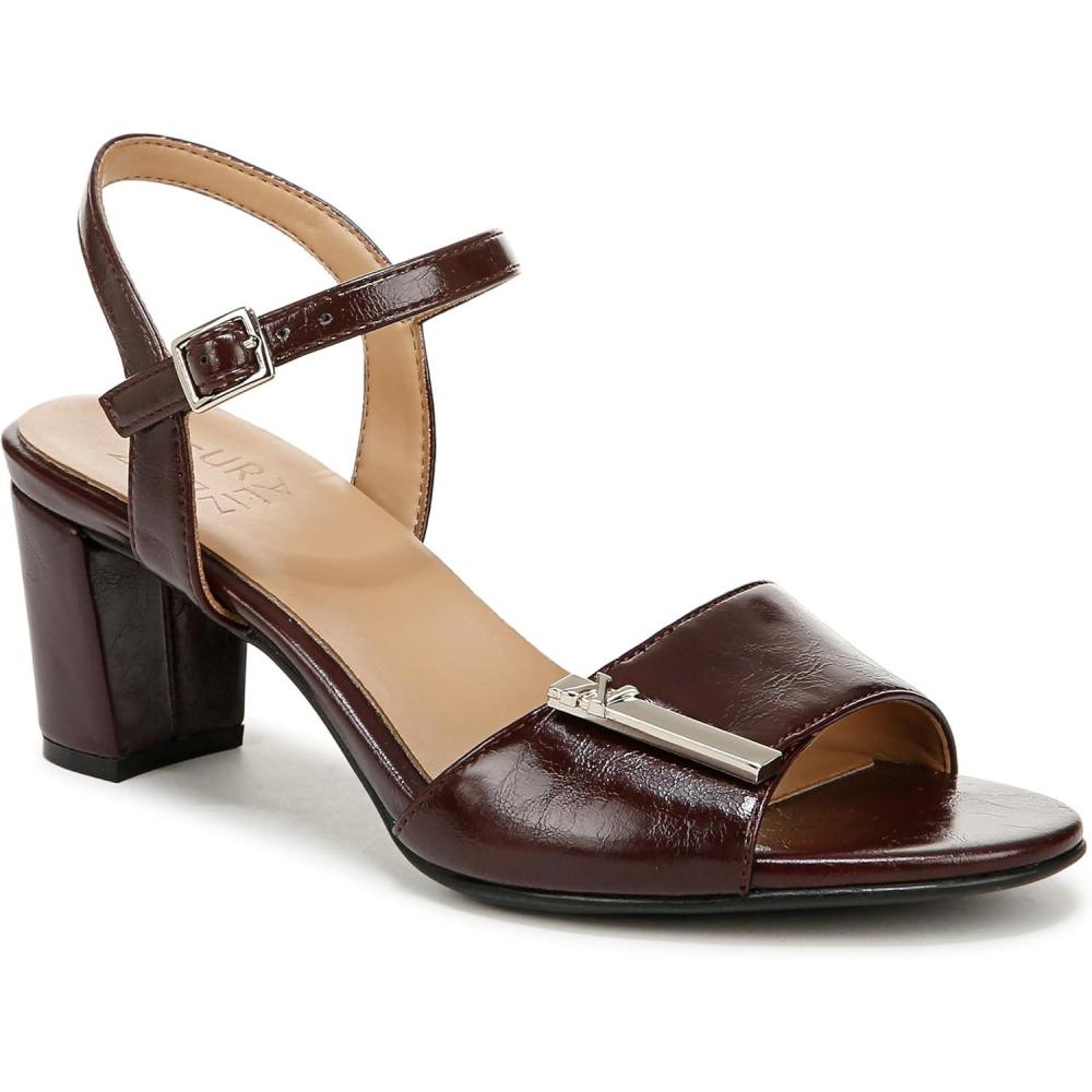 imageNaturalizer Womens Bristol Heeled SandalMerlot Red With Ornament