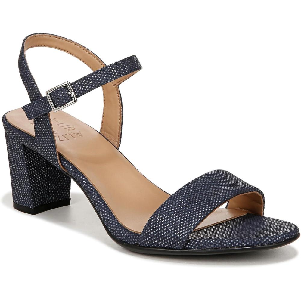 imageNaturalizer Womens Bristol Heeled SandalNavy Blue Textured Metallic