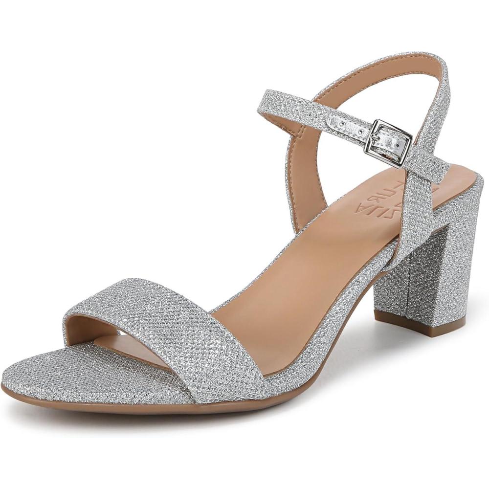 imageNaturalizer Womens Bristol Heeled SandalSilver Metallic Fabric
